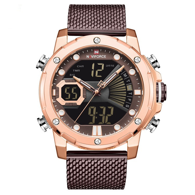 Analog Alloy Watch with Stainless steel
