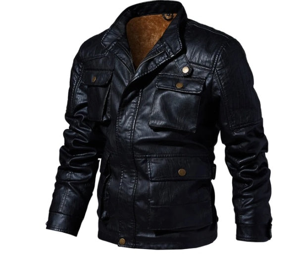Men's Trendy New Leather Jacket