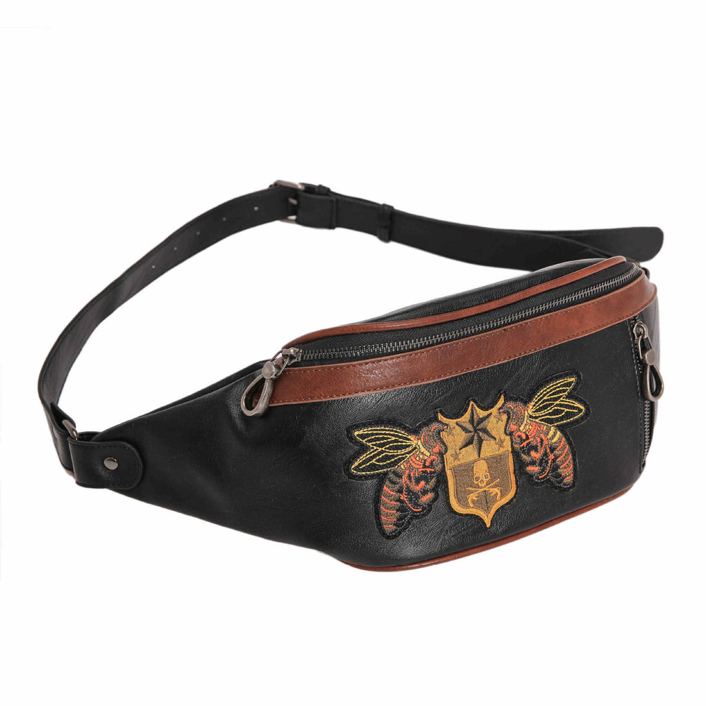 Small Leather Streetwear Bag for Men & Women