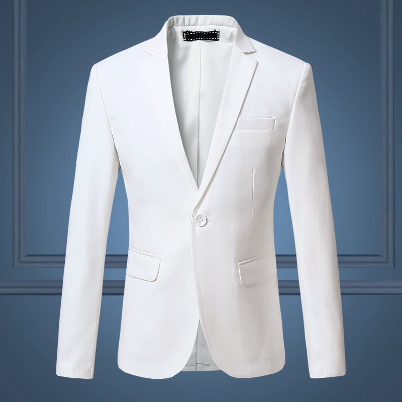 Men’s One-Button Suit for Spring and Autumn