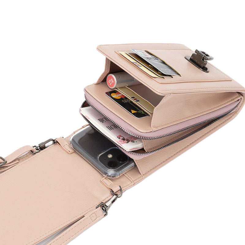 Women’s Rivet Design Mobile Phone Shoulder Bag