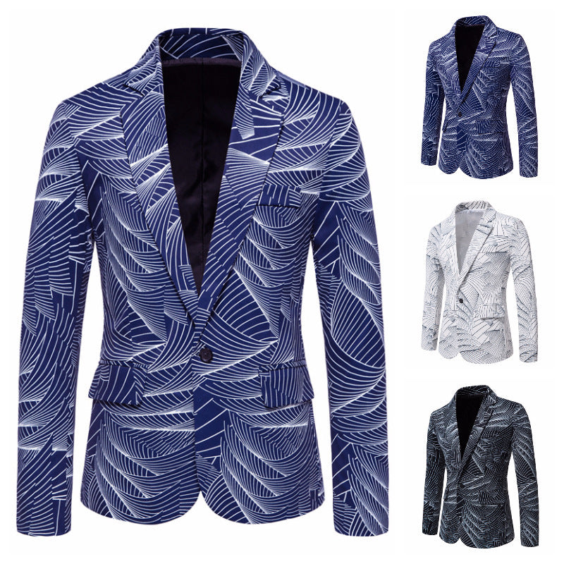 Modern & Stylish One Button Printed Suit for Men