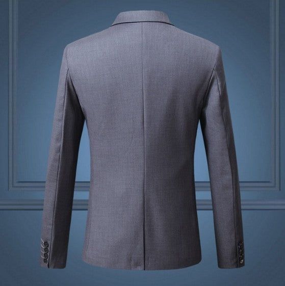 Men’s One-Button Suit for Spring and Autumn
