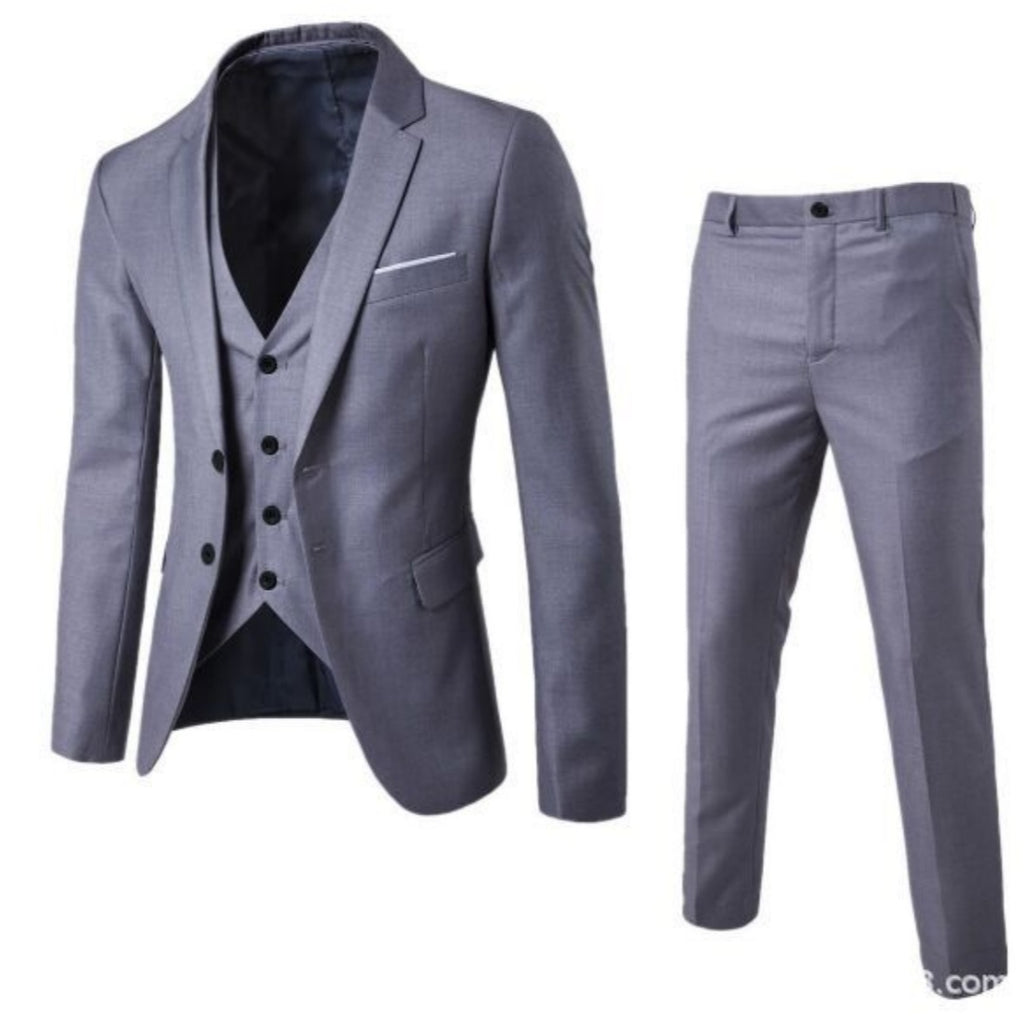 Men’s Cotton Blend Business Suit