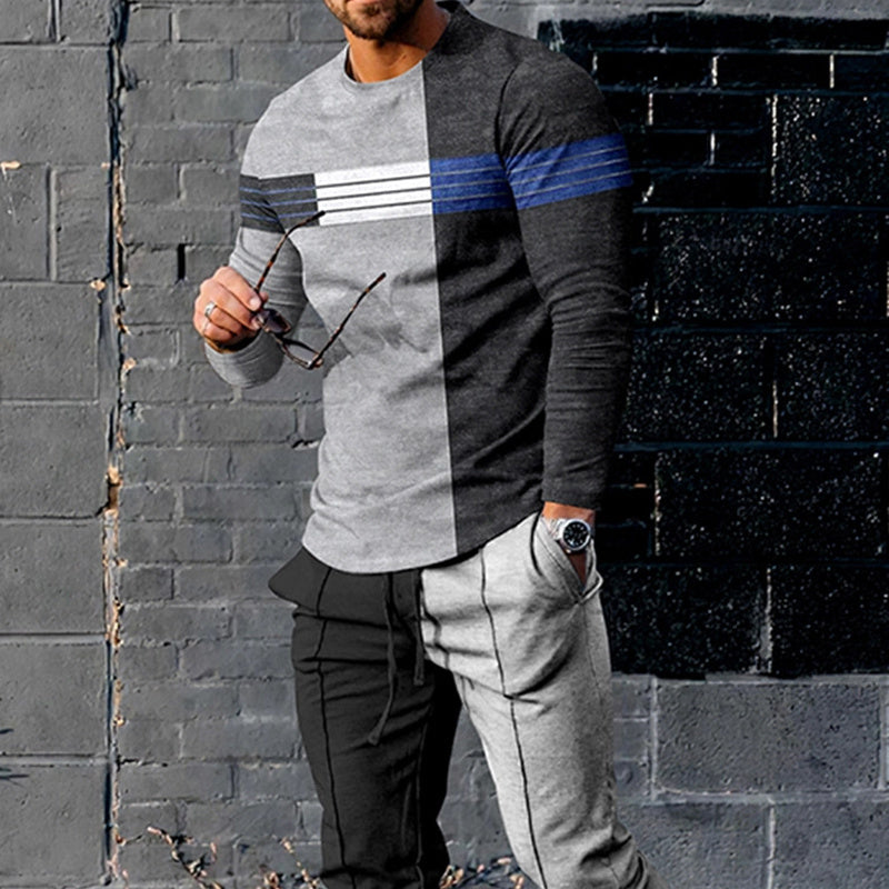 European & American Style Men’s Multi-Color Sports Suit