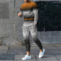 Men’s Trendy 3D Digital Print Casual Set