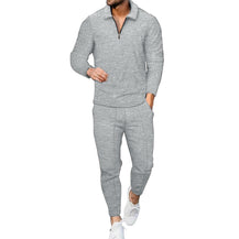 Men’s Long Sleeve T-Shirt Style Jacket with Pants