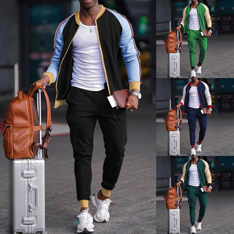 Men’s Stylish Zippered Sweater & Pants