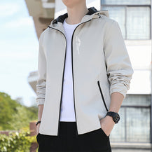 Men’s Quick-Drying Hooded Zipper Jacket