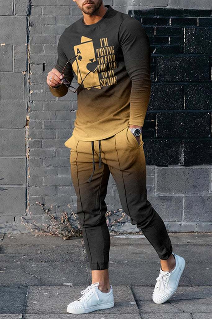 European & American Style Men’s Multi-Color Sports Suit