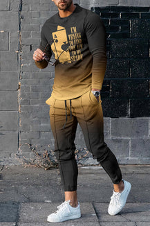 European & American Style Men’s Multi-Color Sports Suit