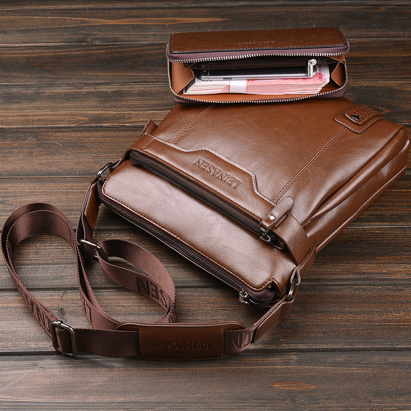 Men's Soft Messenger Bag