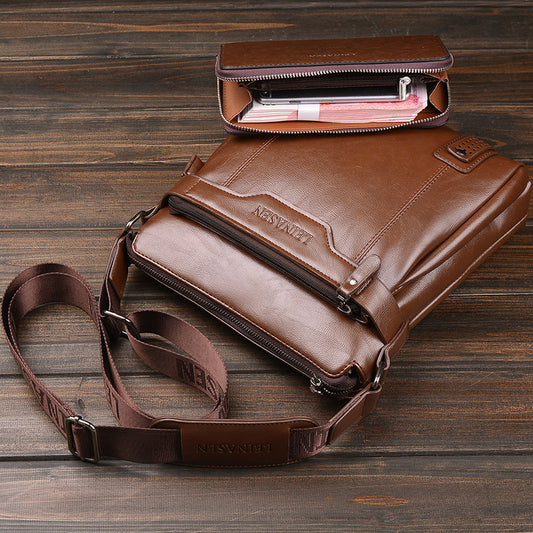 Men's Soft Messenger Bag