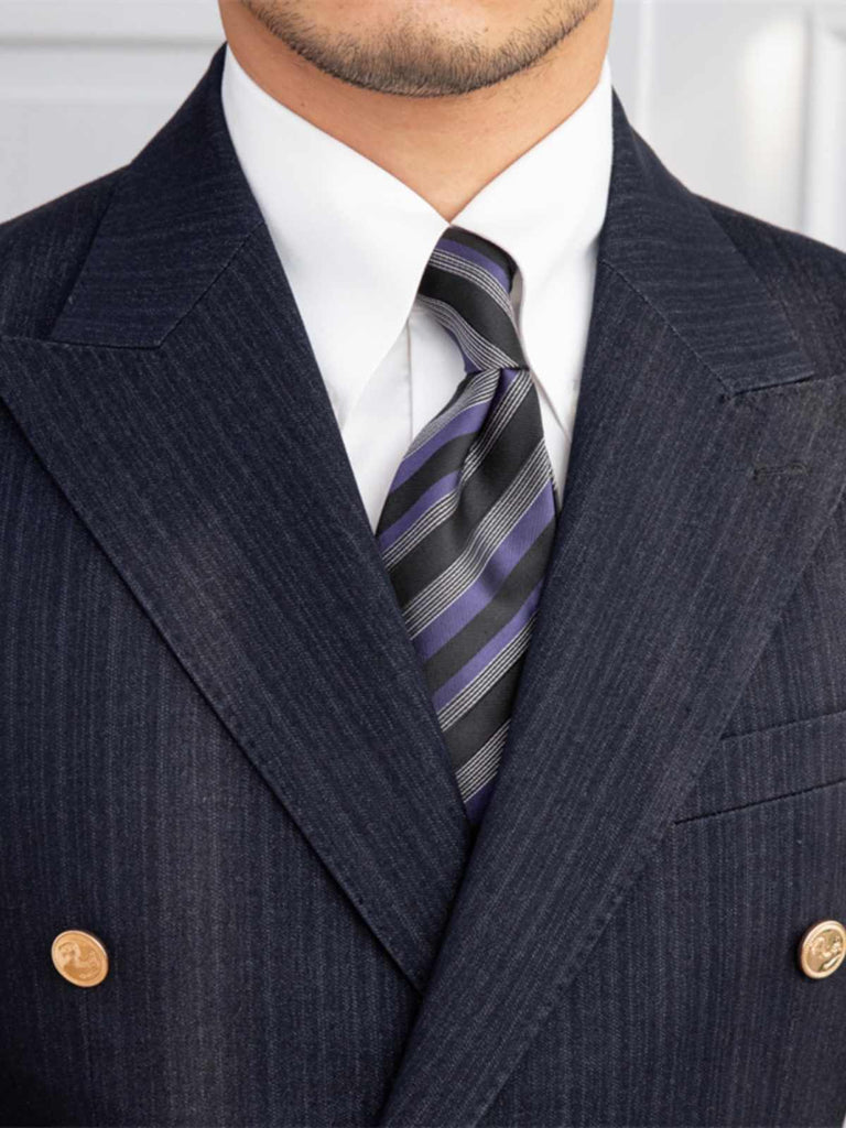 Men’s New Slim Fit Double Breasted Suit
