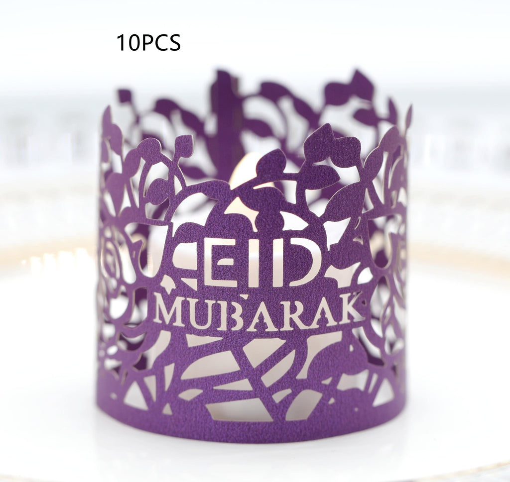 Ramadan Electronic Laser Cutout Candle Shades
