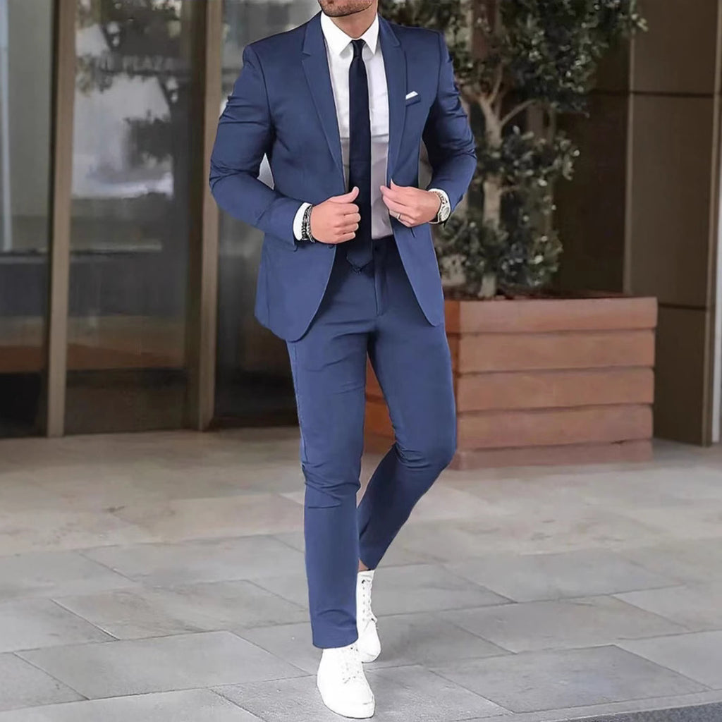 Men’s Fashion Two-Piece Slim-Fit Suit