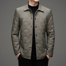 Men's Plaid Collar Cotton Jacket