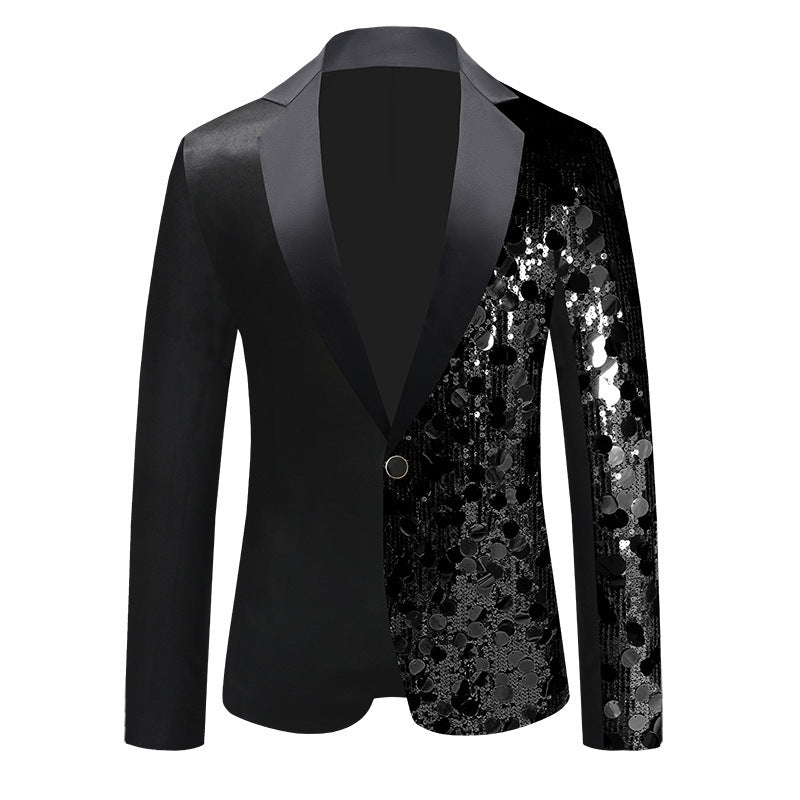 Men’s Sequined Jacket for Party, Dance & Stage Wear