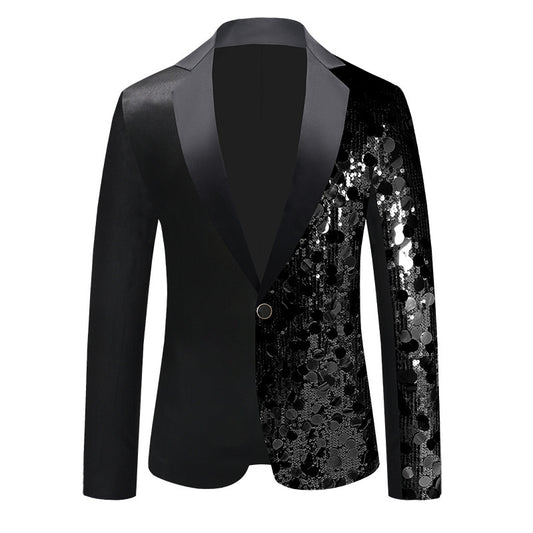 Men’s Sequined Jacket for Party, Dance & Stage Wear