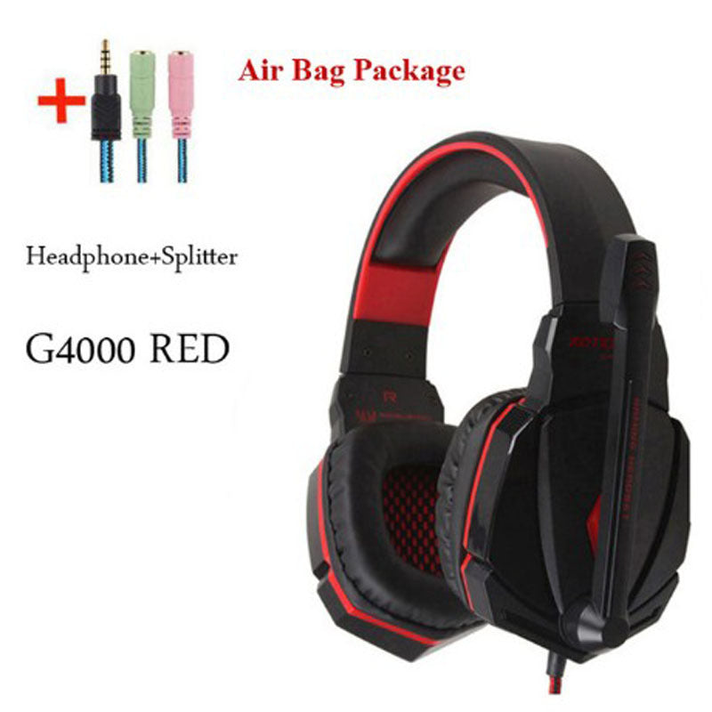 Gaming Headset with Surround Sound, Deep Bass, and Microphone