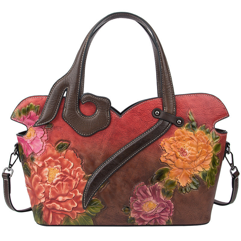 Luxury Floral Style Tote Handbag for Women
