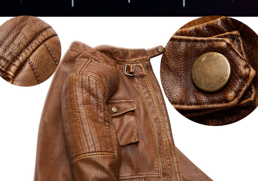 Men's Trendy New Leather Jacket