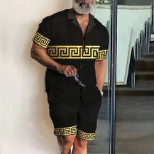 Men’s Summer Vacation Wear Two-Piece Set