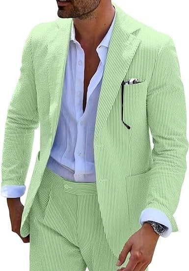 Seersucker Summer Suit for Men