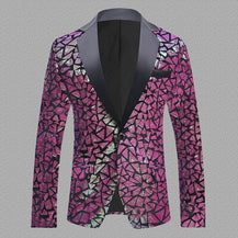 Men’s Velvet Sequined Performance Suit