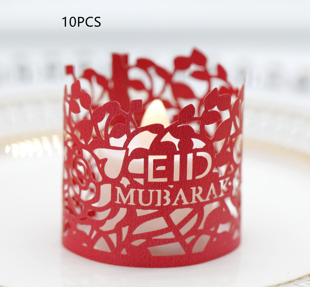 Ramadan Electronic Laser Cutout Candle Shades