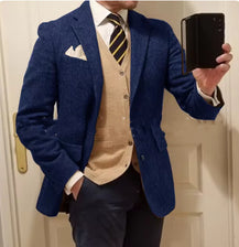 New Men’s Herringbone Suit