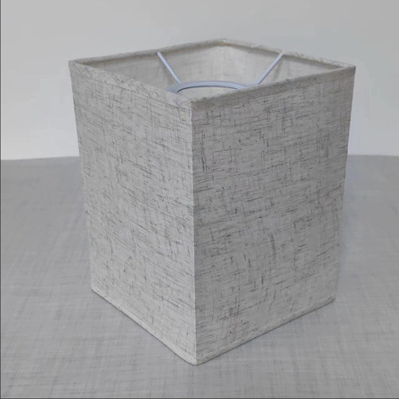 Square Linen Lampshade for Desk Lamp