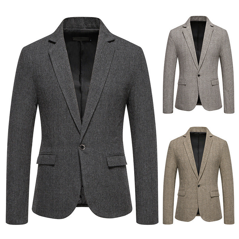 Men’s European Size Woolen Small Coat