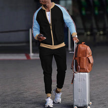 Men’s Stylish Zippered Sweater & Pants