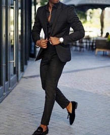 Stylish Two-Piece Digital Print Suit