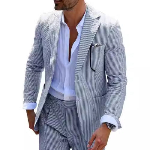 Seersucker Summer Suit for Men