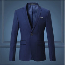 Men’s One-Button Suit for Spring and Autumn