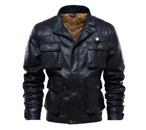 Men's Trendy New Leather Jacket