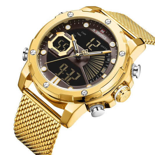 Analog Alloy Watch with Stainless steel
