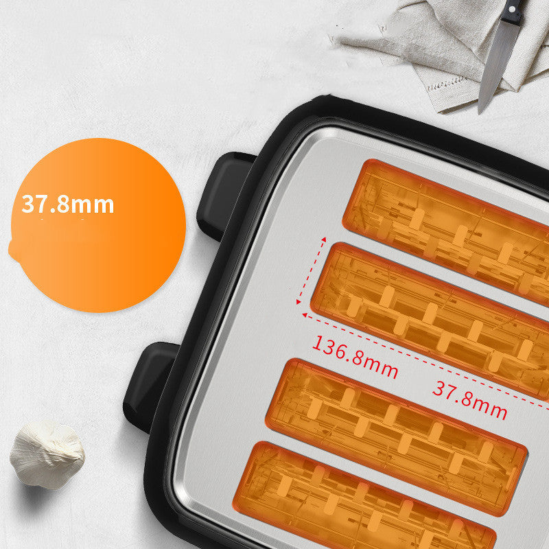 Multifunction Four-Slot Toaster Machine