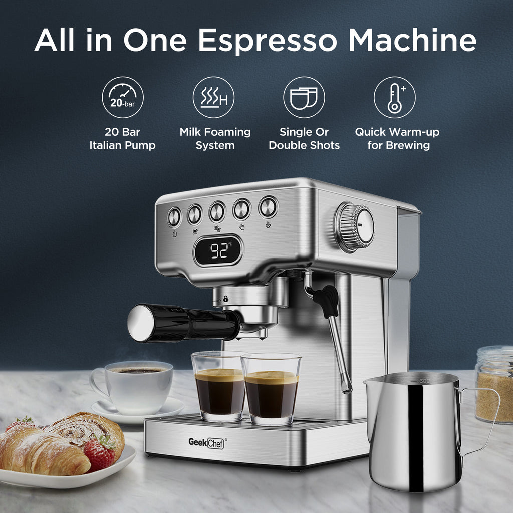 Geek Chef 20 Bar Espresso Machine
