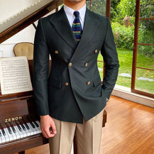 Men’s Fashionable Double-Breasted Suit