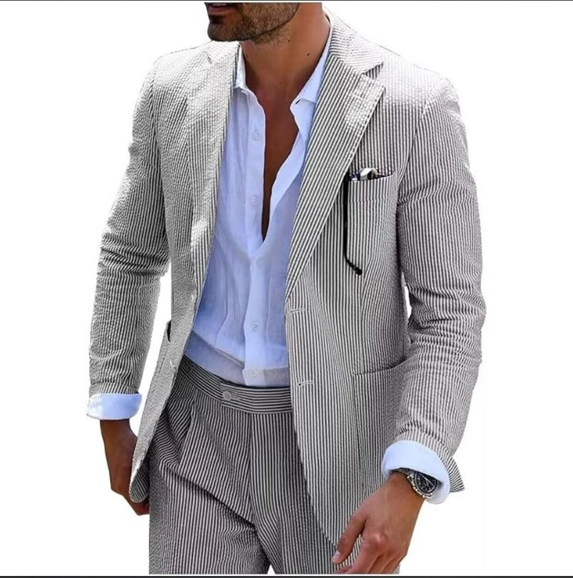 Seersucker Summer Suit for Men