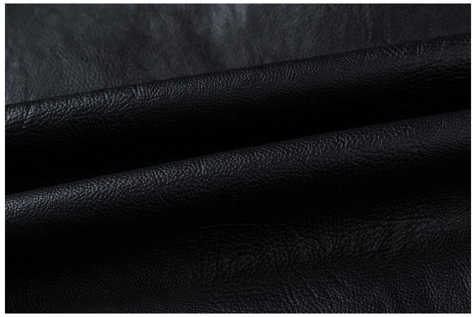 Men’s Stand-Collar Motorcycle Stitching Jacket