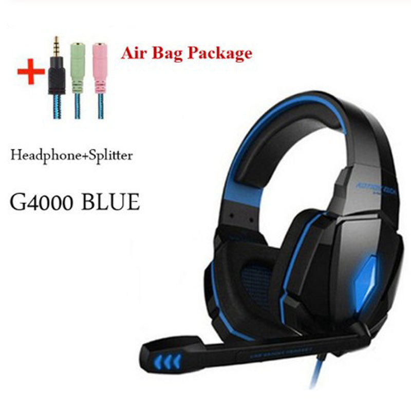 Gaming Headset with Surround Sound, Deep Bass, and Microphone