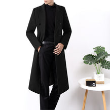 Men’s Long Double-Sided Wool Jacket