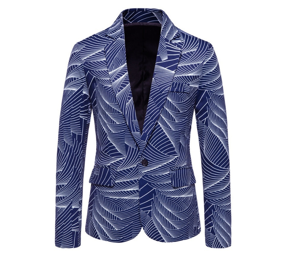 Modern & Stylish One Button Printed Suit for Men