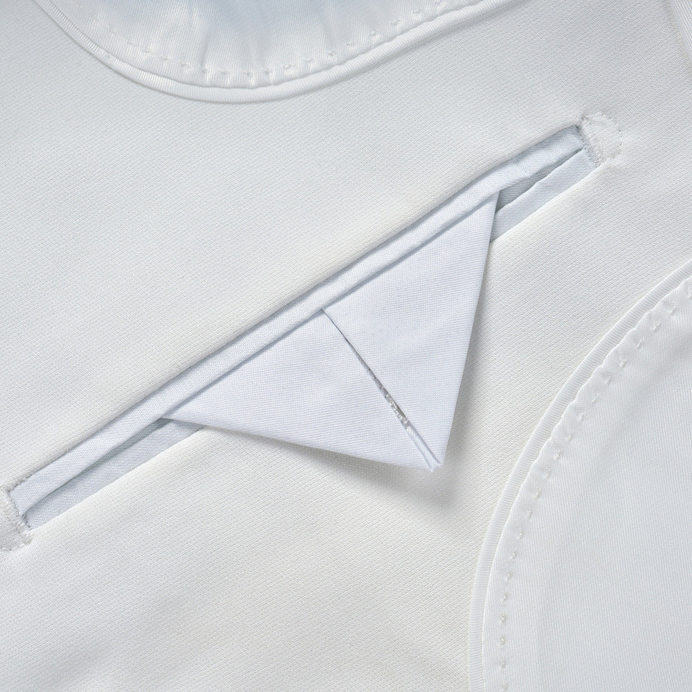 White Zhongshan Suit Set for Men