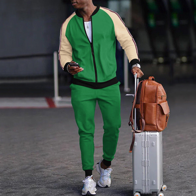 Men’s Stylish Zippered Sweater & Pants