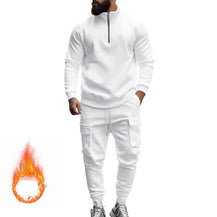 Men’s American Style Fleece-Lined Zipper Jacket
